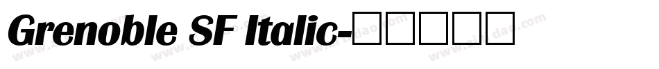 Grenoble SF Italic字体转换